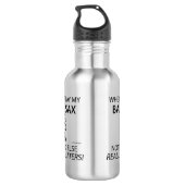 Bari Sax Nichts anderes zählt Edelstahlflasche (Rückseite)