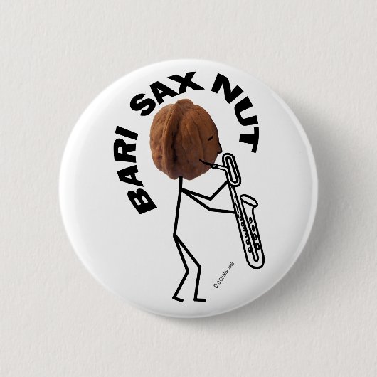 Bari Sax Nut Button (Vorderseite)