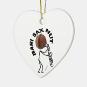 Bari Sax Nut Keramikornament (Links)