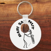 Bari Sax Nut Schlüsselanhänger (Vorderseite)