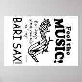 Bari Sax spürt die Musik Poster (Vorne)