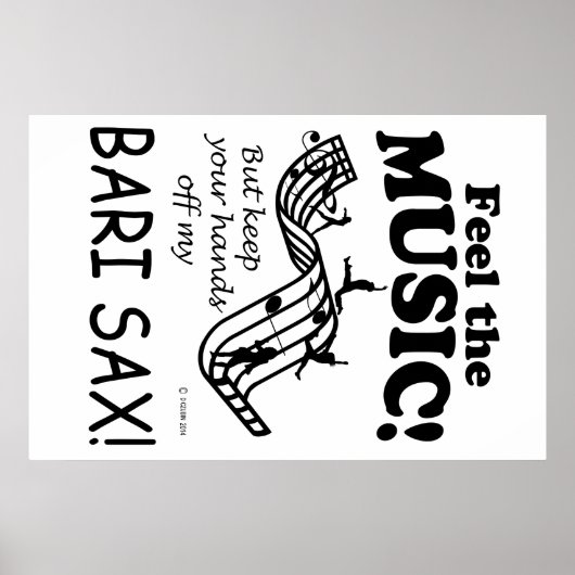 Bari Sax spürt die Musik Poster (Vorne)