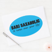 Bari Saxaholic Life Oval Sticker (Umschlag)