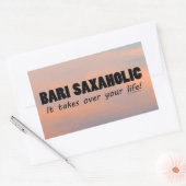 Bari Saxaholic Life Rechteckkantsticker Rechteckiger Aufkleber (Umschlag)