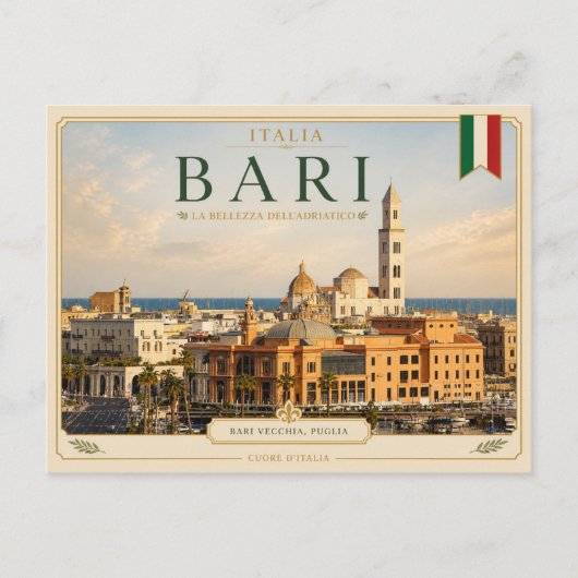 Bari Vecchia, Bari - Italien Postkarte (Vorderseite)