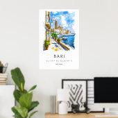 Bari Watercolor 2 Poster (Heimbüro)