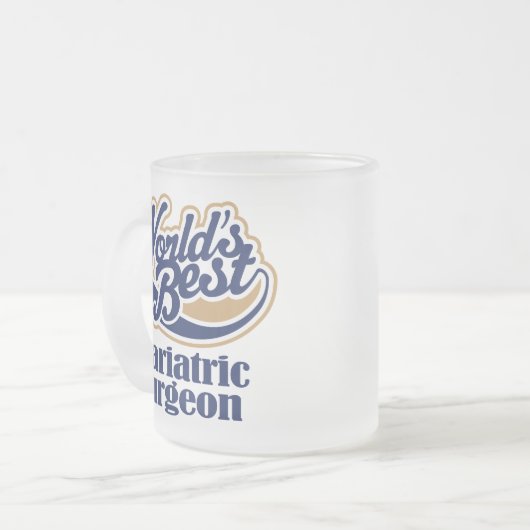 Bariatric Chirurg-Geschenk Mattglastasse (Vorderseite Links)