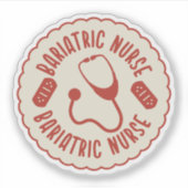Bariatric Nurse Aufkleber (Vorderseite)