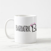 Bariatric schlechtes Mädchen-Verein-Logo Schtuff Kaffeetasse (Links)