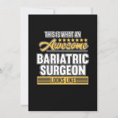 Bariatrische Chirurgen Operation Medizinischer Arz Dankeskarte (Vorderseite)