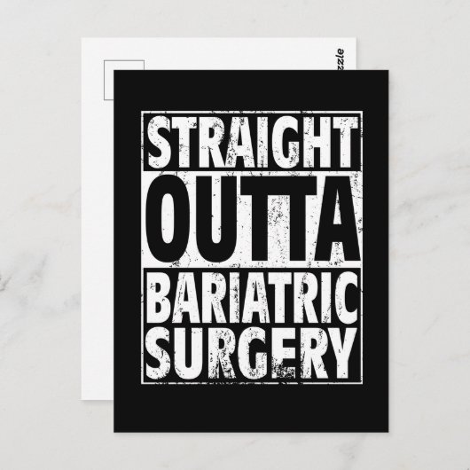 Bariatrische Operation Magenschläfenband Gewichtsv Postkarte (Vorne/Hinten)