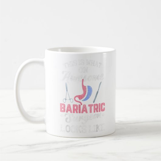 Bariatrischer Chirurg Funny Operation Chirurgische Kaffeetasse (Links)