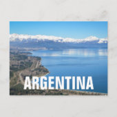 Bariloche Luftansicht im Winter Postkarte (Vorderseite)