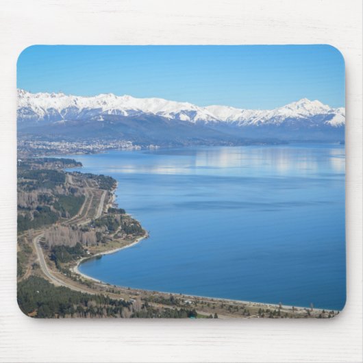 Bariloche Luftaufnahme im Winter Mousepad (Vorne)