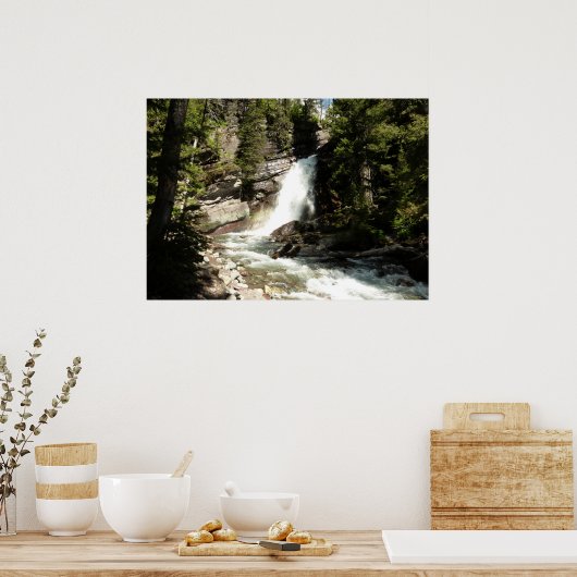 Baring Falls at Glacier National Park Poster (Küche)