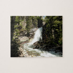 Baring Falls im Glacier National Park Puzzle