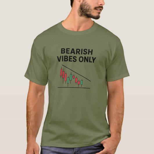 Bärische Stimmung Trader Tee | Absteigendes Dreiec (Vorderseite)
