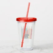 Bärischer Markt | Trader | Einfaches Design Acryltrinkbecher (Rückseite)