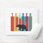 Bärischer Markt | Trader | Einfaches Design Mousepad (Mit Mouse)