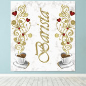 Barista 3 Panel Leinwanddruck (Insitu (Holzboden))