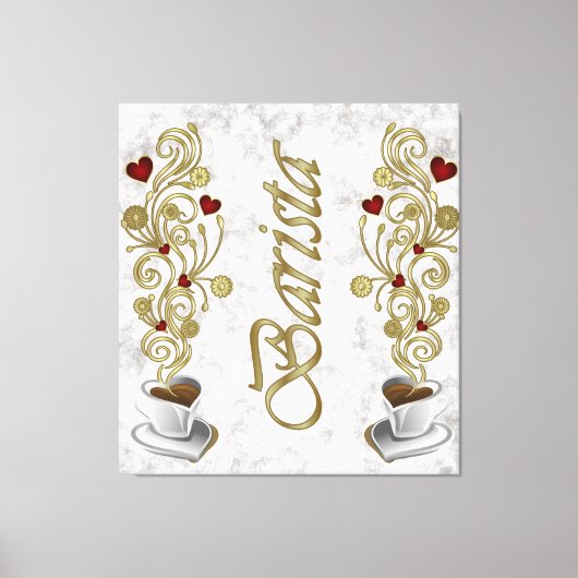 Barista 3 Panel Leinwanddruck (Vorderseite)