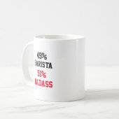 Barista Badass Kaffeetasse (Vorderseite Links)