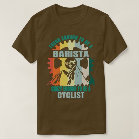 Barista Biker Design T-Shirt (Design vorne)