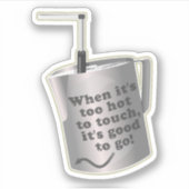 Barista cafe milch Erwärmung jug Aufkleber (Vorderseite)