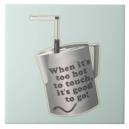 Barista cafe milch Erwärmung jug Fliese (Vorderseite)