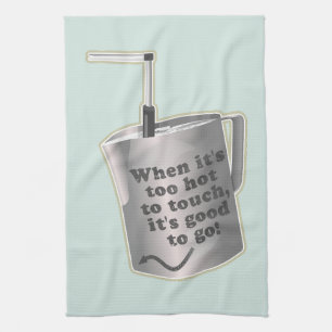 Barista cafe milch Erwärmung jug Geschirrtuch