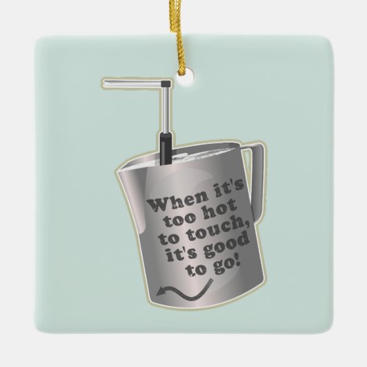 Barista cafe milch Erwärmung jug Keramikornament (Vorderseite)