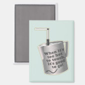 Barista cafe milch Erwärmung jug Magnet (Vorderseite/Rückseite)