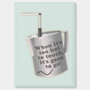 Barista cafe milch Erwärmung jug Magnet