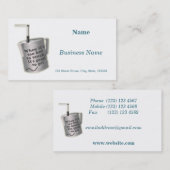 Barista cafe milch Erwärmung jug Visitenkarte (Vorne/Hinten)