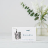 Barista cafe milch Erwärmung jug Visitenkarte (Stehend Vorderseite)