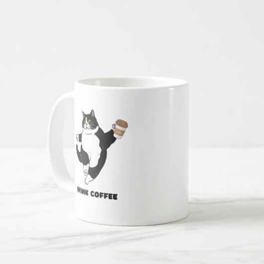 Barista Cat Kaffeetasse (Vorderseite Links)