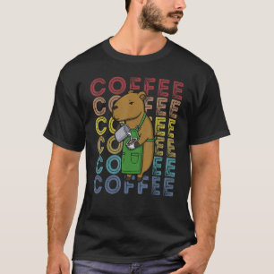 Barista coffee capybara capybarista cappuccinos mi T-Shirt
