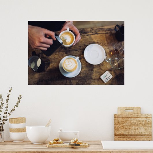 Barista Coffee Image Poster (Küche)