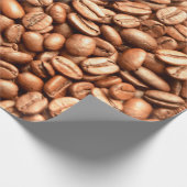Barista Coffeehouse Shop Kaffeebohnen Muster Geschenkpapier (Ecke)