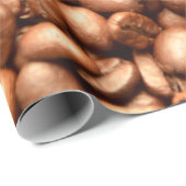 Barista Coffeehouse Shop Kaffeebohnen Muster Geschenkpapier (Rolleneckpunkt)