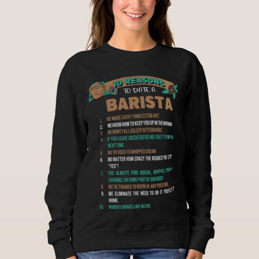 Barista Coffeemaker Job Sweatshirt (Vorderseite)