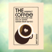 Barista Coffeeshop Fensteraufkleber (Blatt 3)