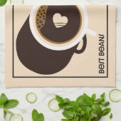 Barista Coffeeshop Geschirrtuch (Gefaltet)
