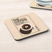 Barista Coffeeshop Getränkeuntersetzer (Linke Seite)