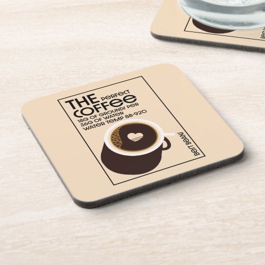 Barista Coffeeshop Getränkeuntersetzer (Linke Seite)