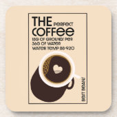 Barista Coffeeshop Getränkeuntersetzer (Vorderseite)