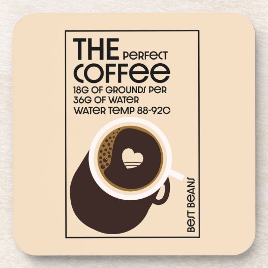 Barista Coffeeshop Getränkeuntersetzer (Vorderseite)