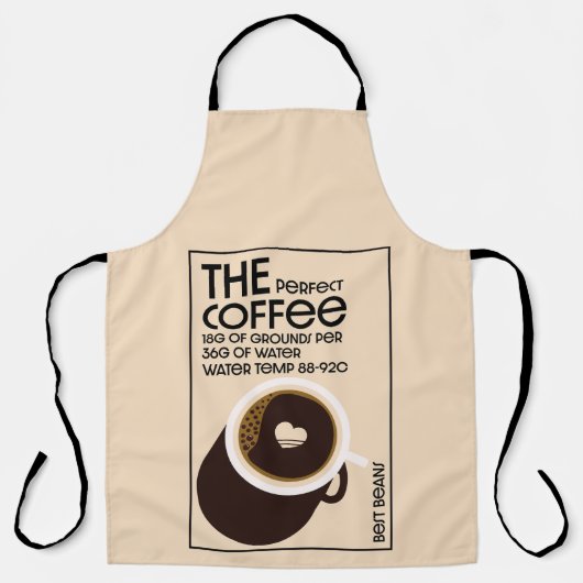 Barista Coffeeshop Schürze (Vorderseite)