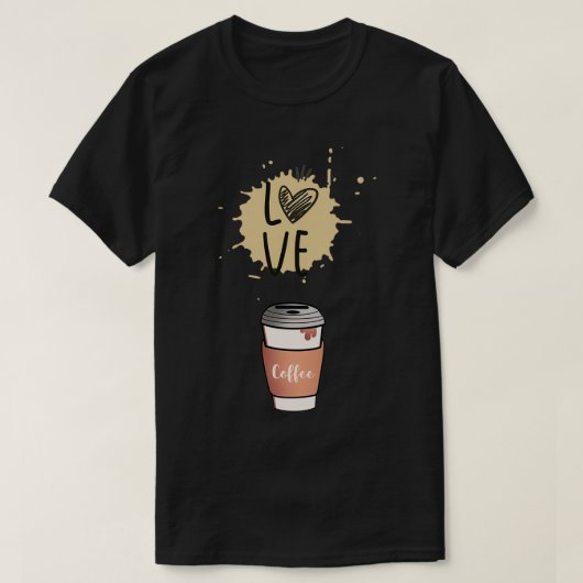 Barista Day Liebe Coffee T-Shirt (Design vorne)