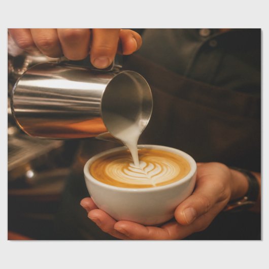 Barista Design Geschenkpapier (Flach)